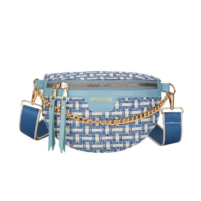 Elegant Knitted Waist Packs for Women