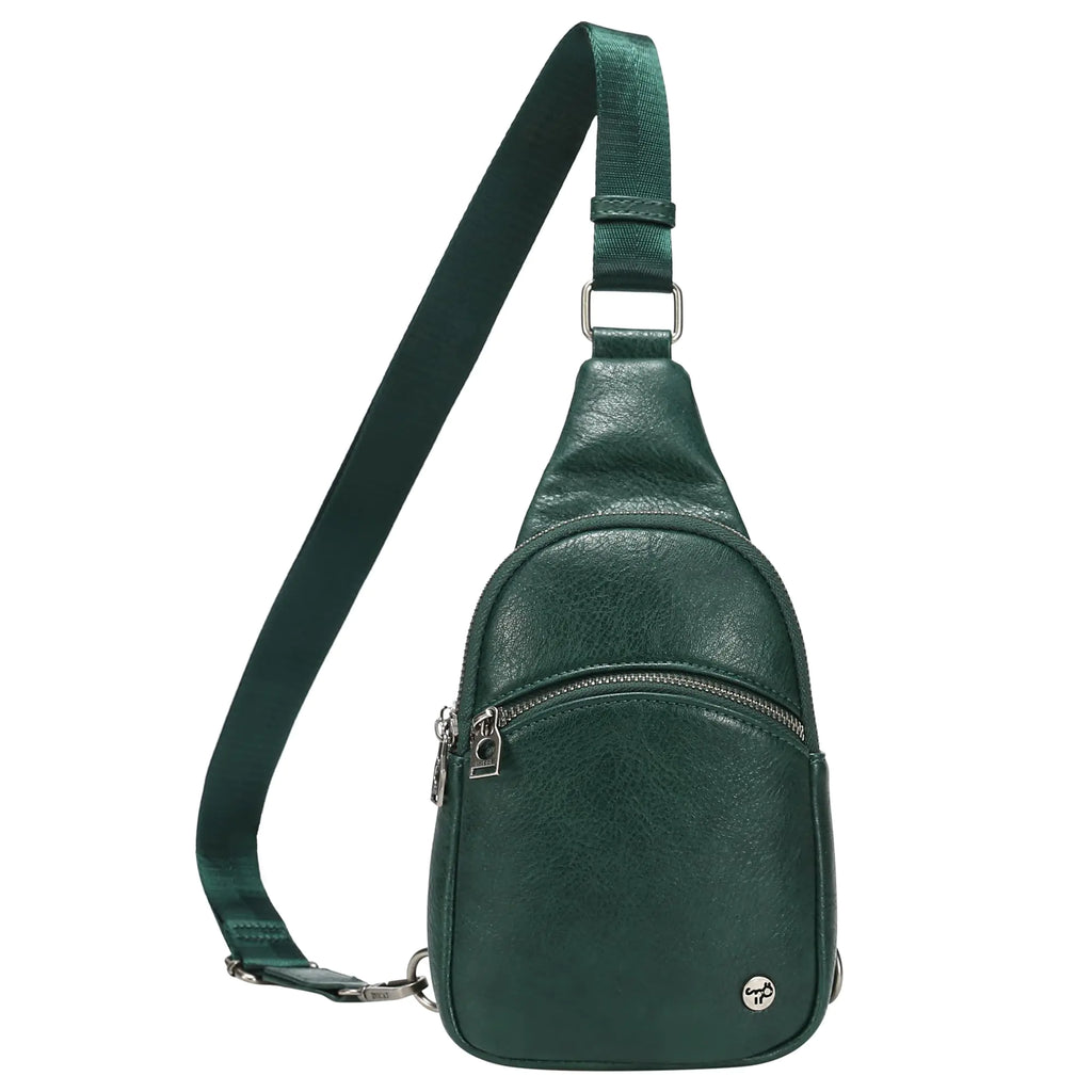 INICAT Small Crossbody Sling Bags Travel Fanny Packs Purse for Women(02-Green)