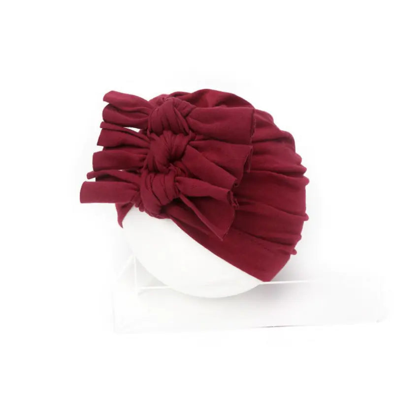 Elegant Pleated Infant Cap