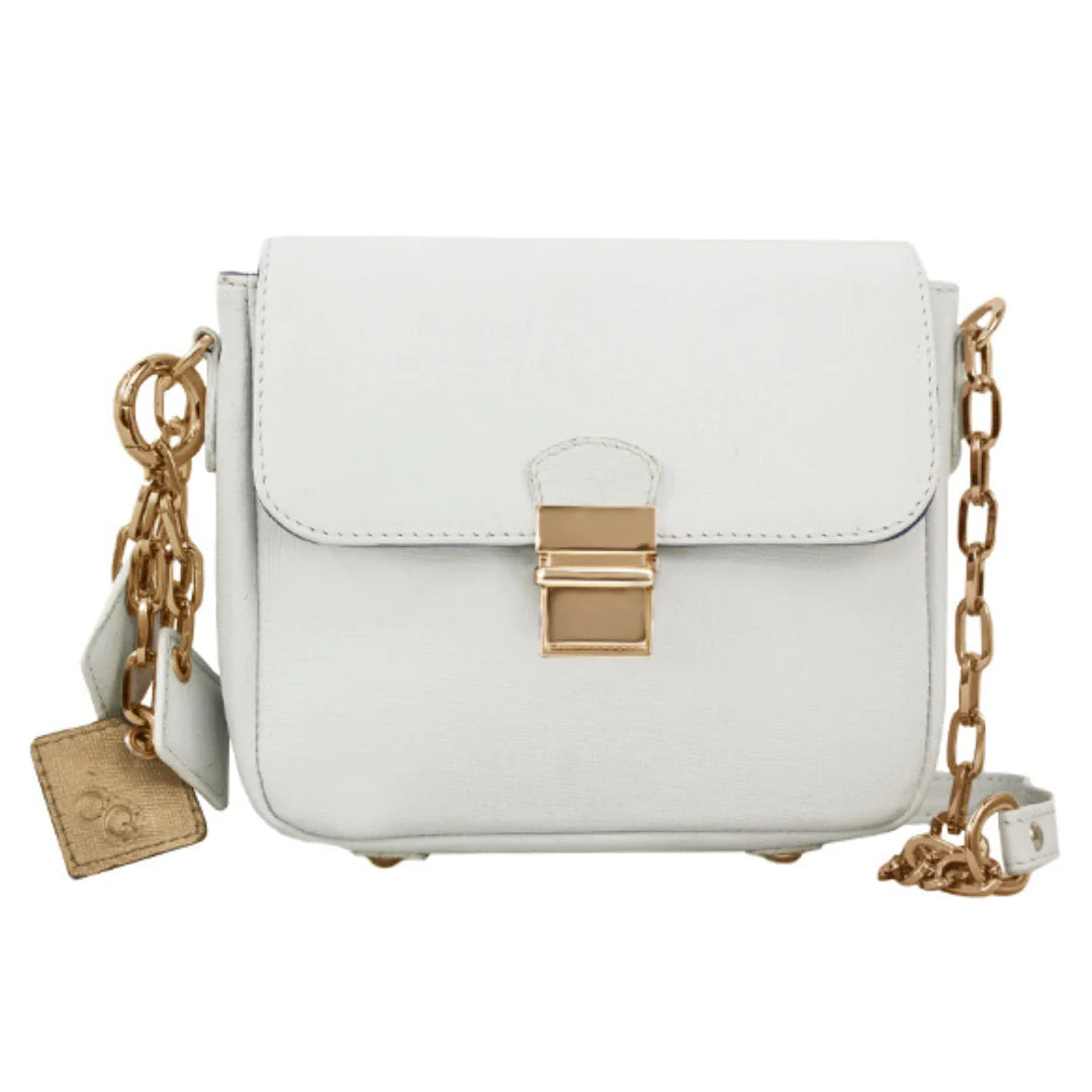 Petite Elegance Leather Bag - White