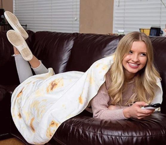 Luxurious Cotton Burrito Throw for Home