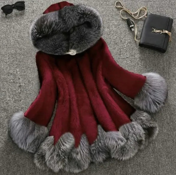 Elegant Faux Mink Fur Coat