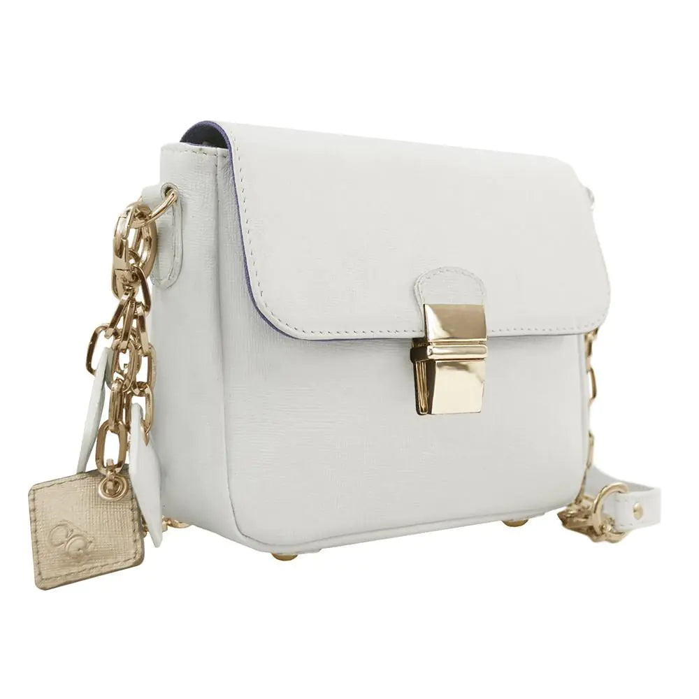 Petite Elegance Leather Bag - White
