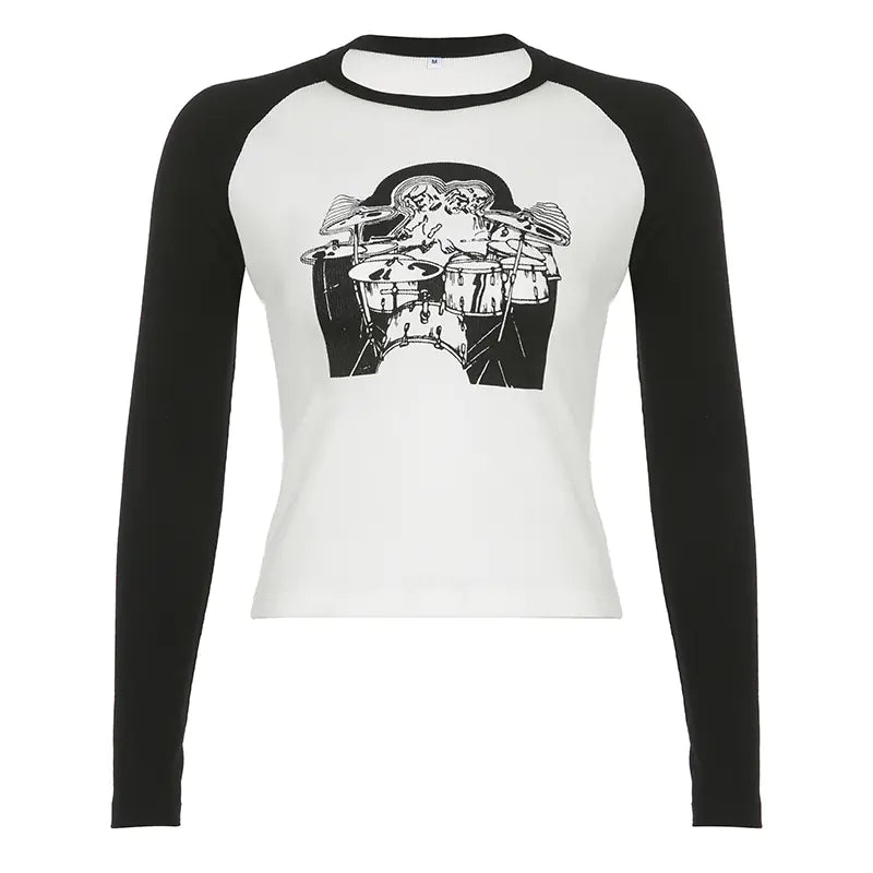 Ladies' Chic Ribbed Raglan Tee