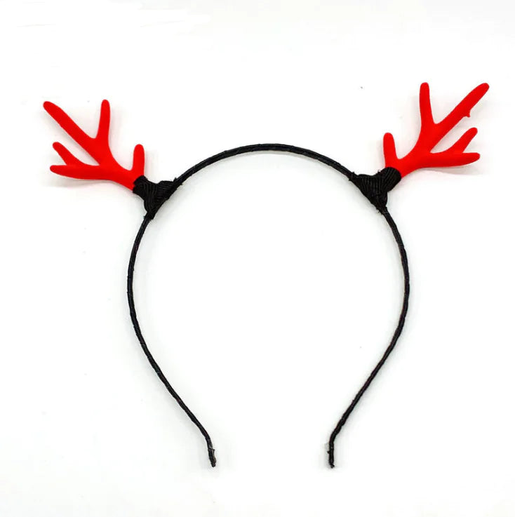 Festive Deer Antler Hairpiece for Children