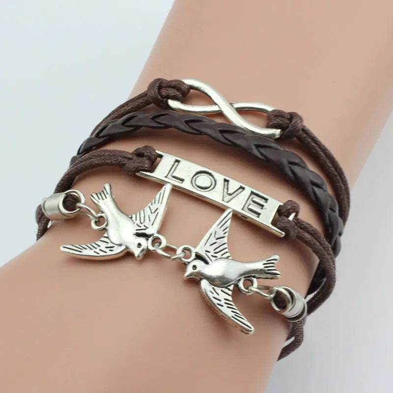 Artisanal Anchor Emblem Woven Bracelet