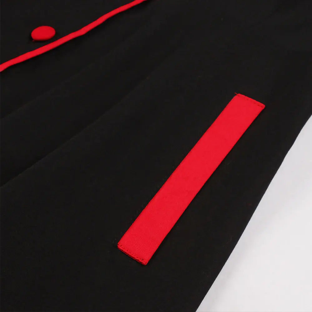 Plus Size Loose Fit Dress with Single Row Buttons