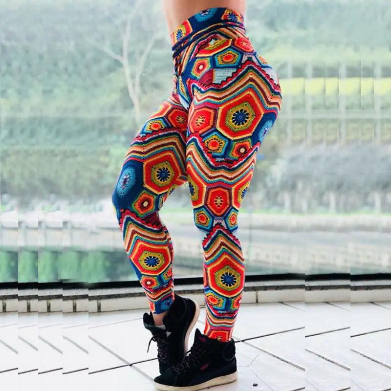 Elevated High-Waisted Colorful Yoga Leggings